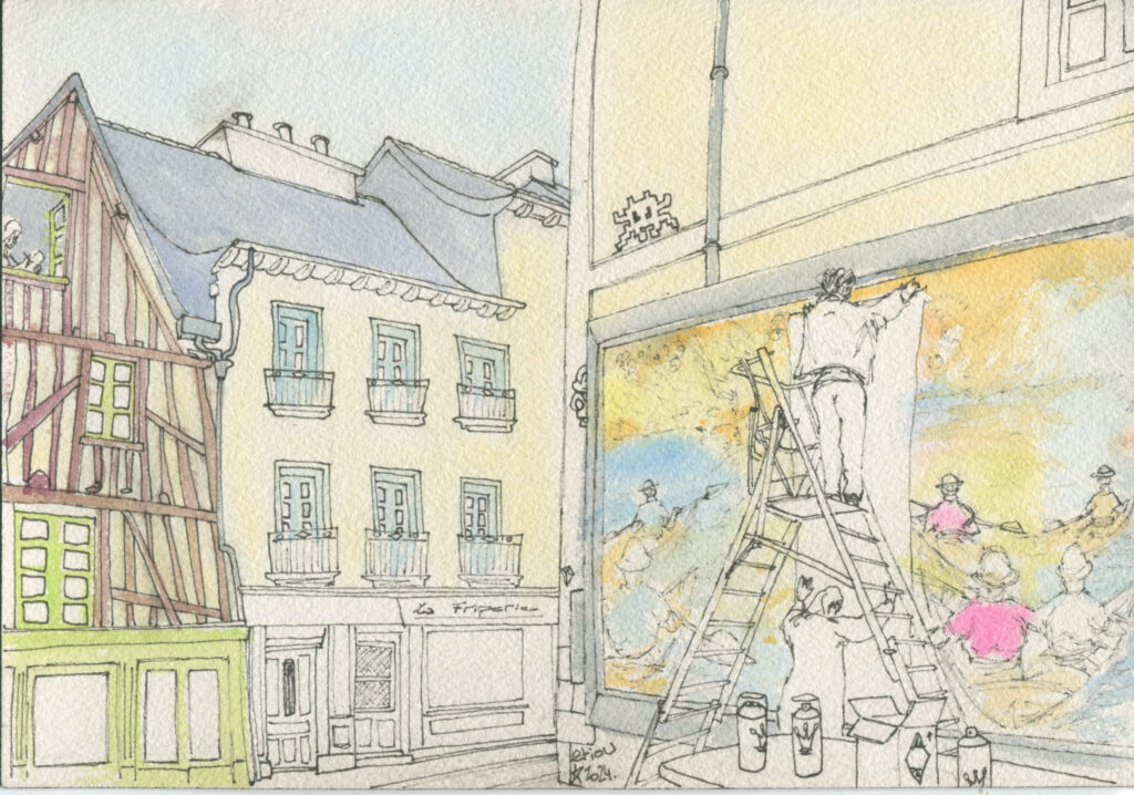 L'artiste ouvrier en hommage à Caillebotte