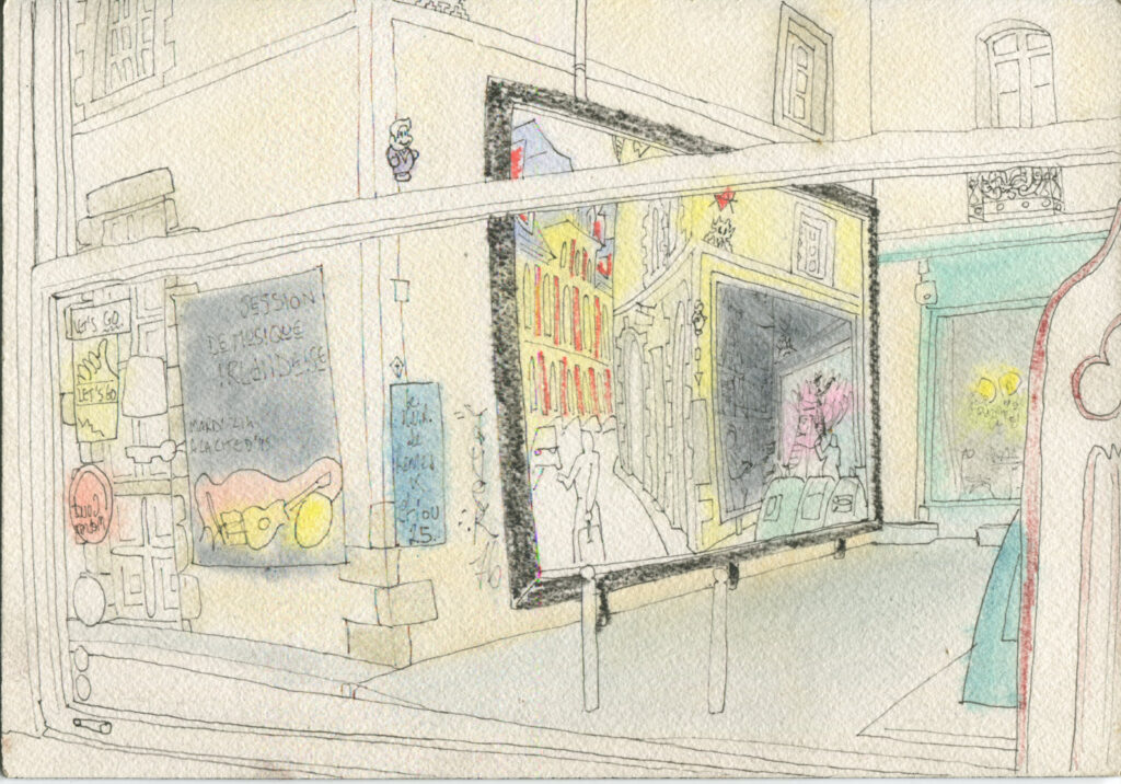 le M.U.R. n°42 vu depuis la cité d'Ys